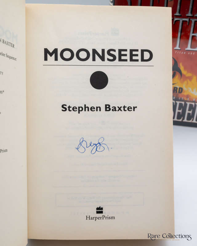 Moonseed by Stephen Baxter - signed