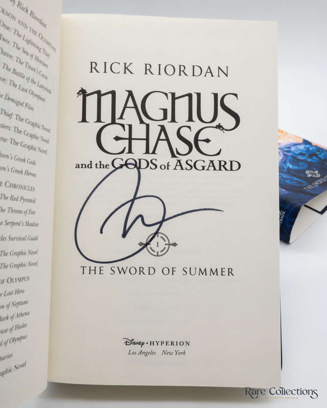The Sword of Summer - #1 Magnus Chase and the Gods of Asgard by Rick Riordan - signed