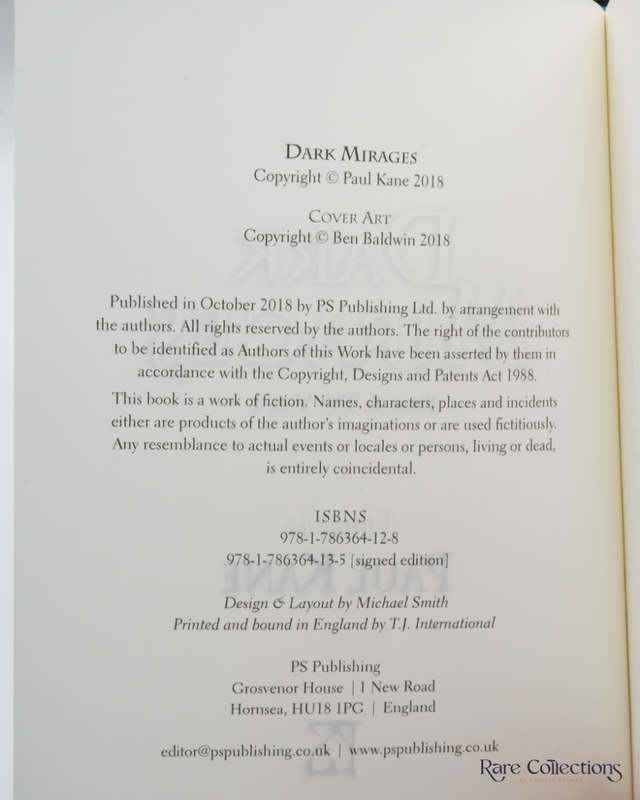 Dark Mirages: Film & TV: Vol 1 (Signed by 7 Contributors)