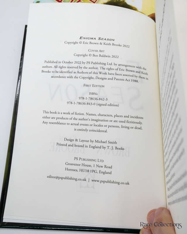 Enigma Season by Brown, Eric and Keith Brooke - signed