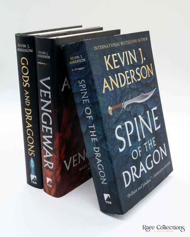 Spine of the Dragon, Vengewar & Gods and Dragons - Signed by Kevin J. Anderson