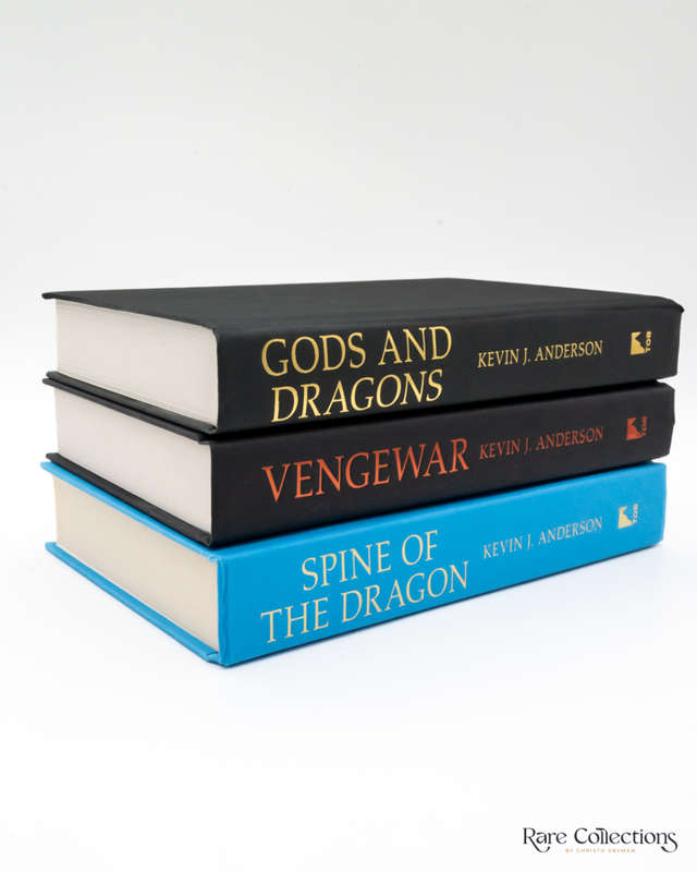 Spine of the Dragon, Vengewar & Gods and Dragons - Signed by Kevin J. Anderson
