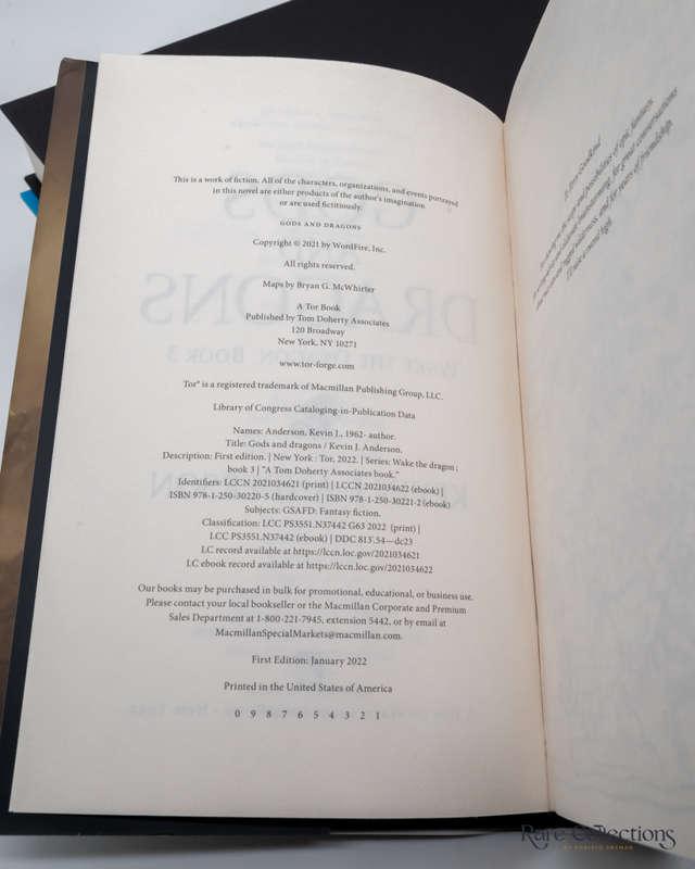 Spine of the Dragon, Vengewar & Gods and Dragons - Signed by Kevin J. Anderson