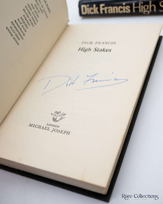 High Stakes by Dick Francis - Signed Copy