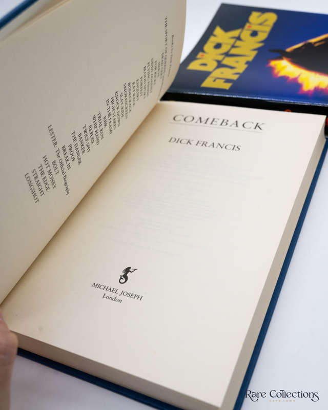 Comeback by Dick Francis - Signed Copy