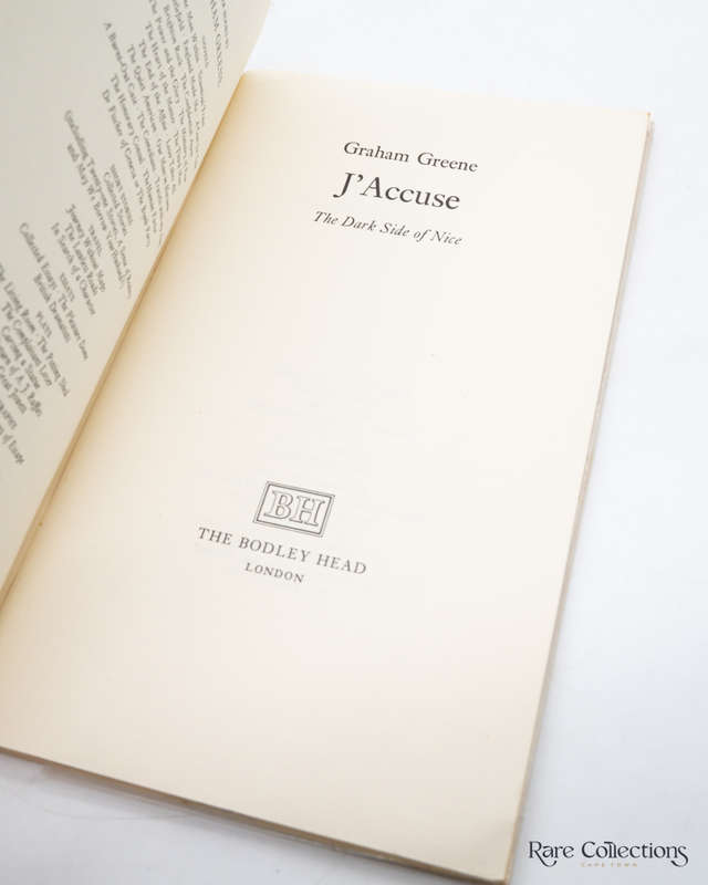 J`Accuse by Graham Greene