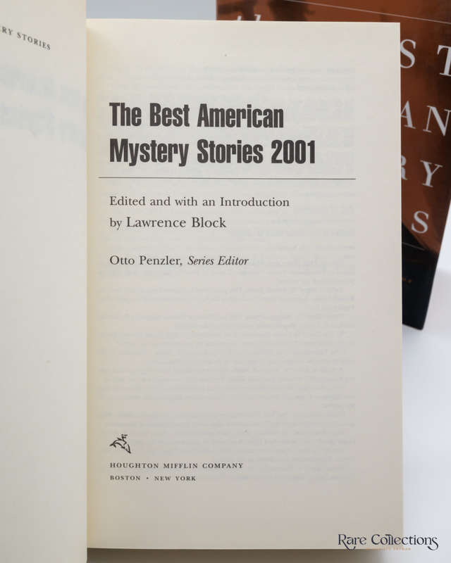 Best American Mystery Stories of 2001 edited by Lawrence Block and Otto Penzler
