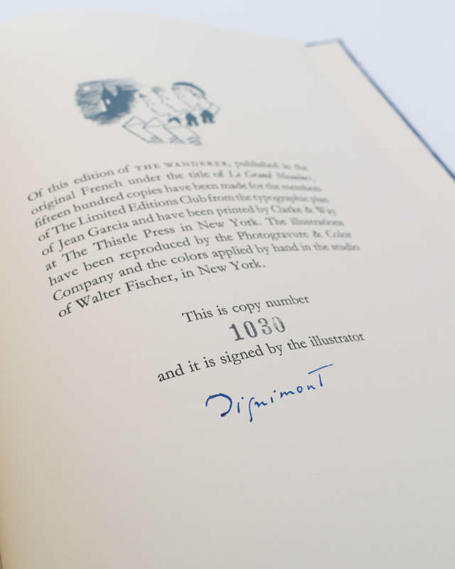 The Wanderer: Le Grand Meaulnes by Alain-Fournier - Signed by Illustrator Andre Dignimont