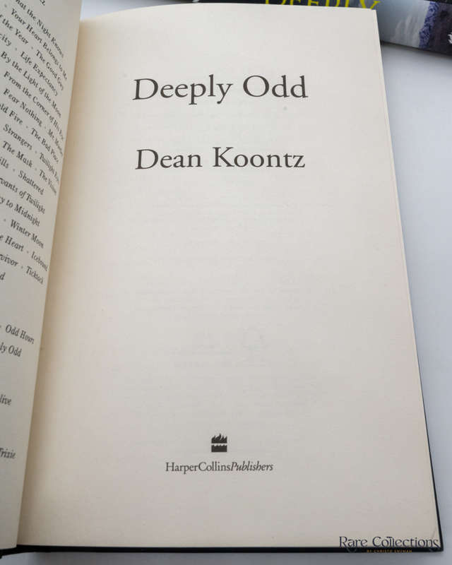 Deeply Odd by Dean Koontz - Signed Copy