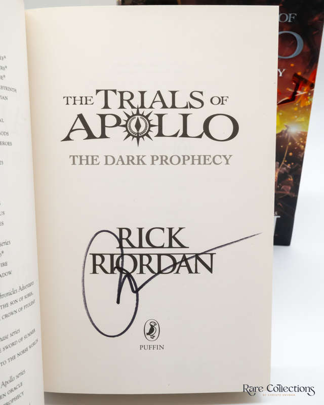 The Dark Prophecy (#2 the Trials of Apollo) by Rick Riordan- Signed Copy