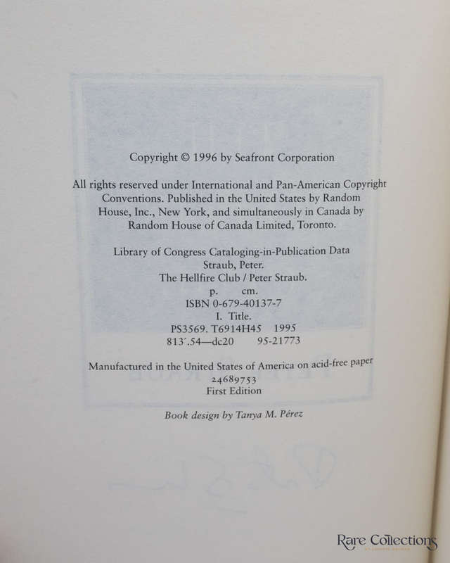 The Hellfire Club by Peter Straub - Signed