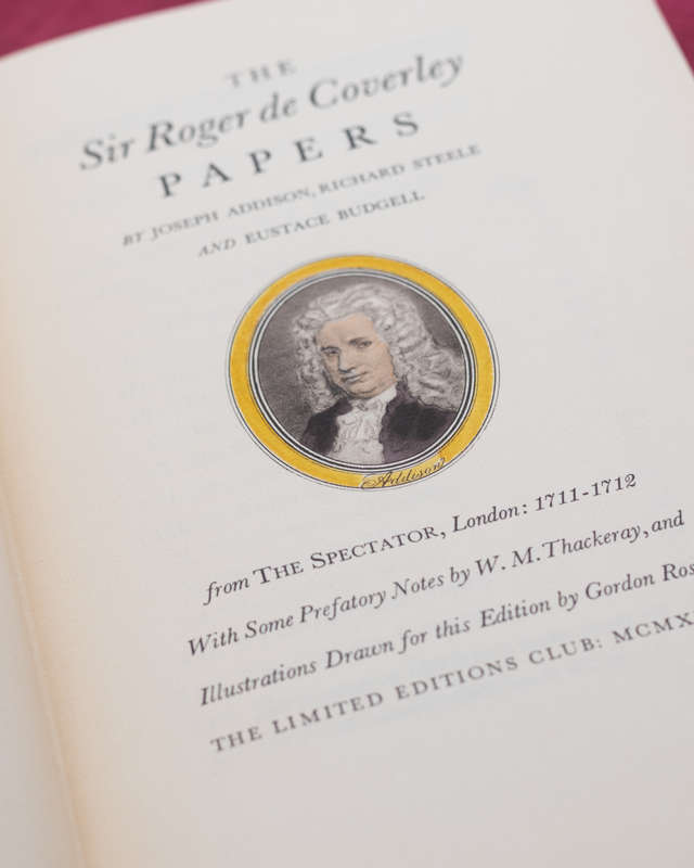 The Sir Roger De Coverley Papers by Joseph Addison