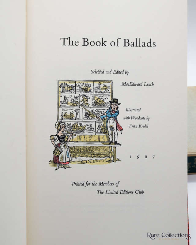 The Book of Ballads Selected and edited by MacEdward Leach