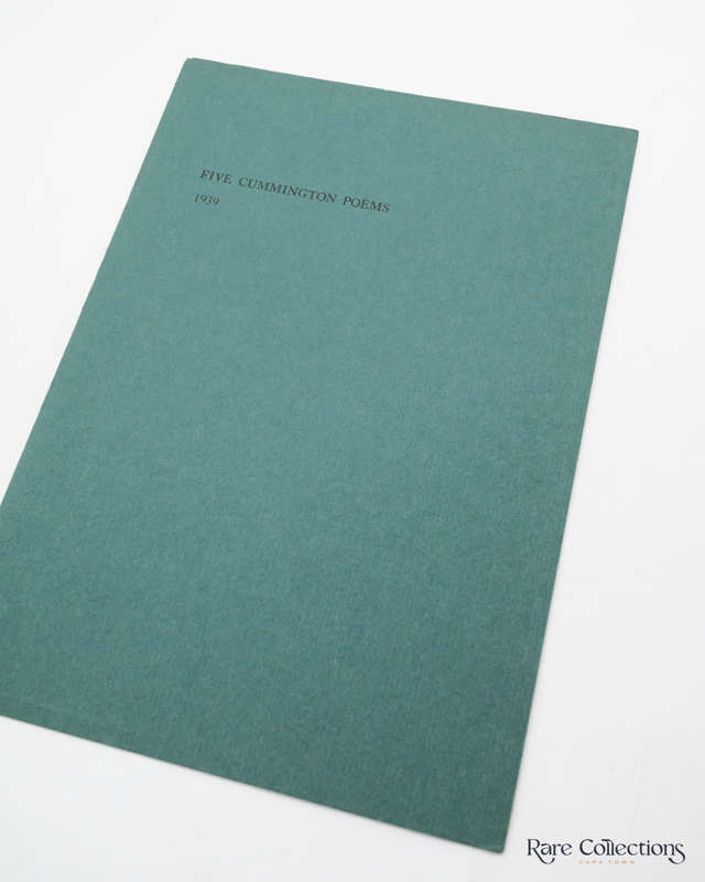 Five Cummington Poems by William Bronk, Samuel French More, Harry Duncan and Jane Ward