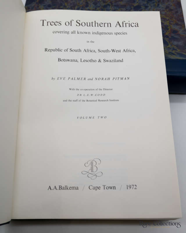 Trees of Southern Africa by Eve Palmer and Norah Pitman (Three Volume Deluxe Set)