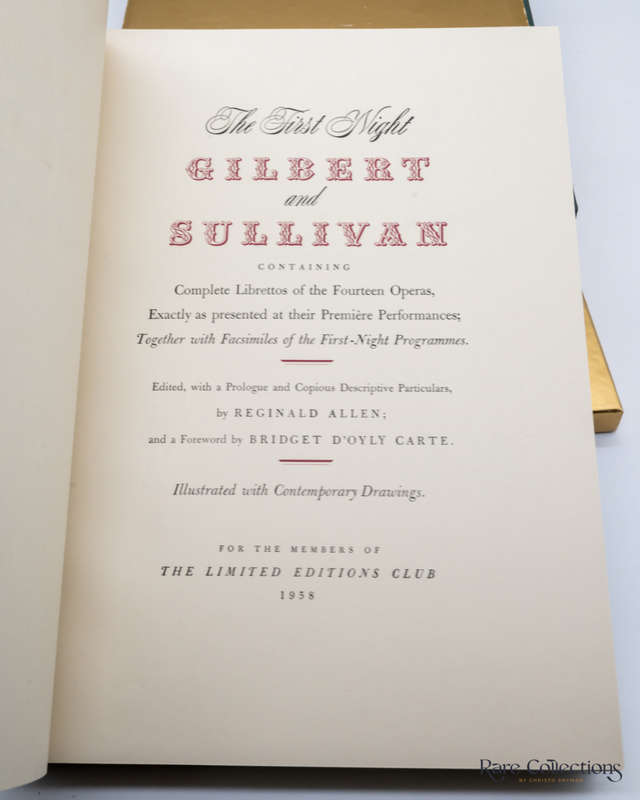 The First-Night Gilbert and Sullivan