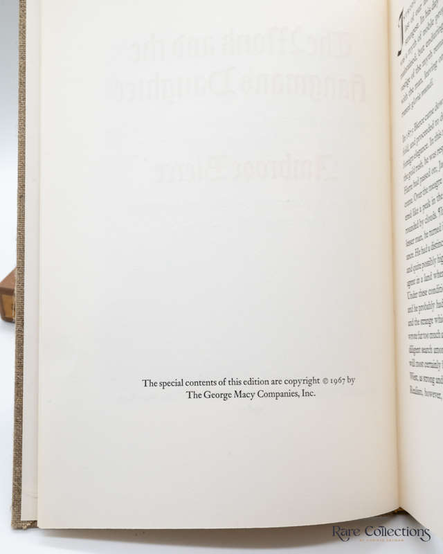The Monk and the Hangman`s Daughter by Ambrose Bierce - Signed by Illustrator Michel Ciry