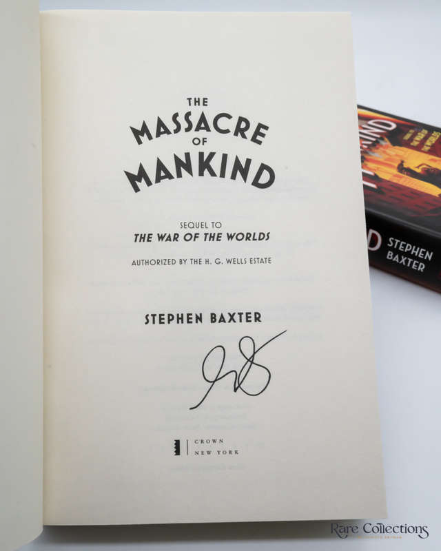 The Massacre of Mankind by Stephen Baxter (Signed Copy)