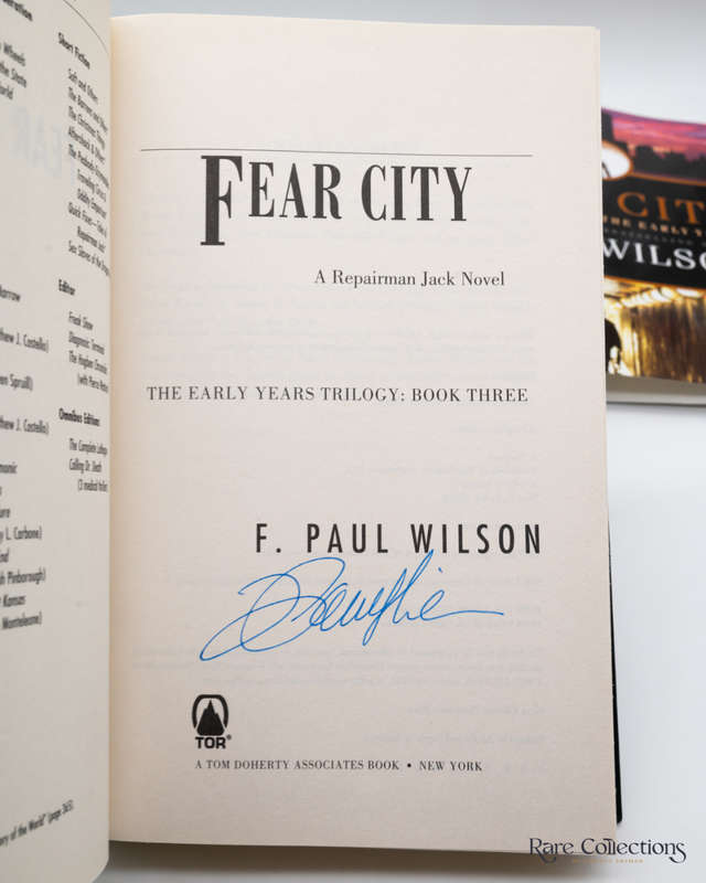 Fear City (A Repairman Jack Novel) by F. Paul Wilson - Signed