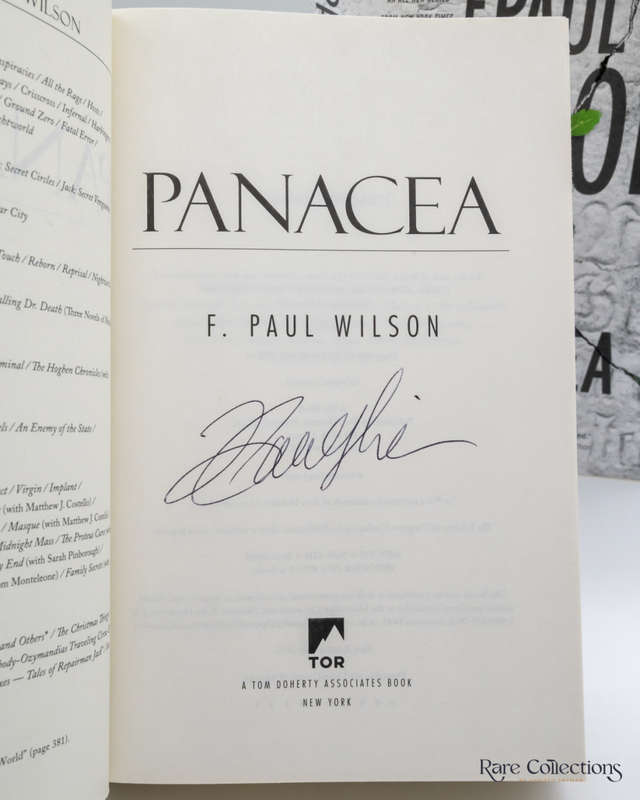 Panacea by F. Paul Wilson (signed copy)