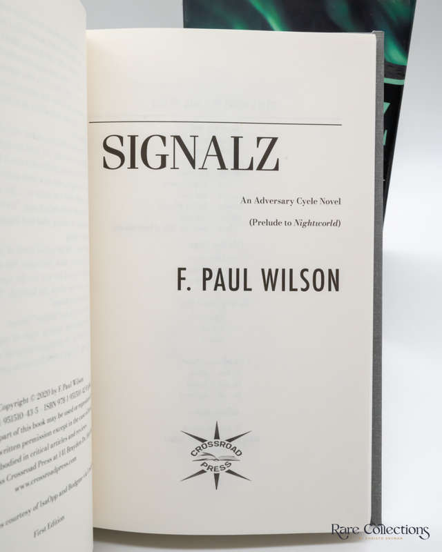 Signalz - the Adversary Cycle a Prelude to Nightworld by F. Paul Wilson - signed