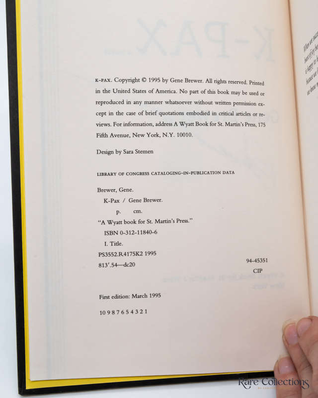 K-Pax by Gene Brewer (Signed Copy)