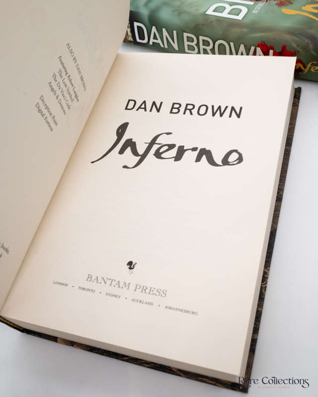 Inferno by Dan Brown (#4 Robert Langdon - Signed Bookplate)