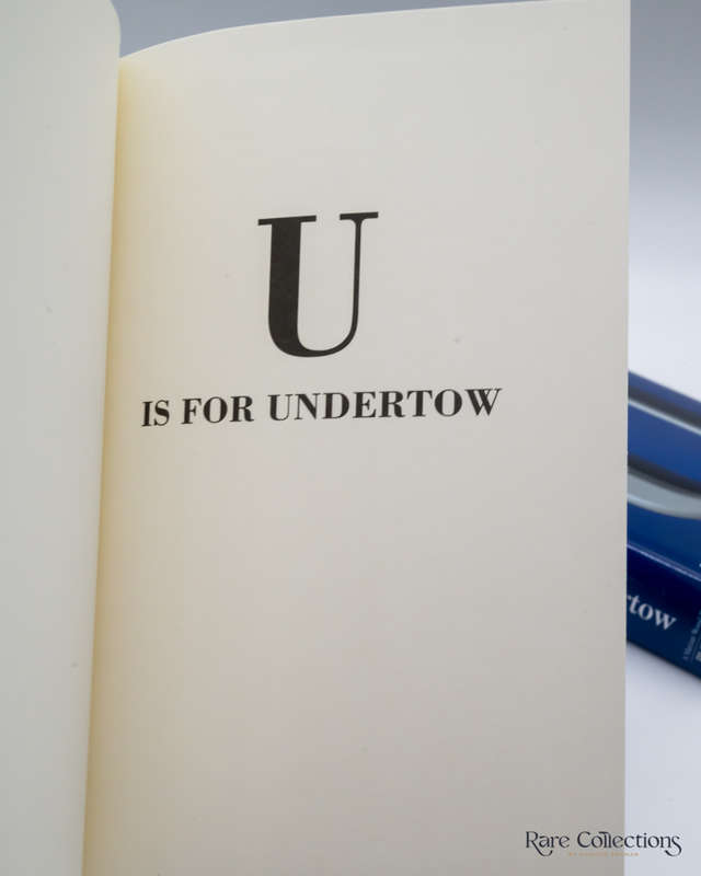 U is for Undertow by Sue Grafton - signed