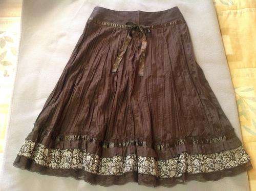 Brown 3/4 Flair Skirt Size 34 (10)