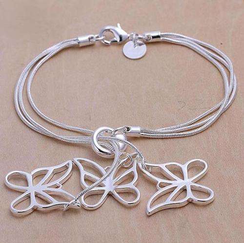 **TRENDY** 925 Sterling Silver Butterfly Bracelet
