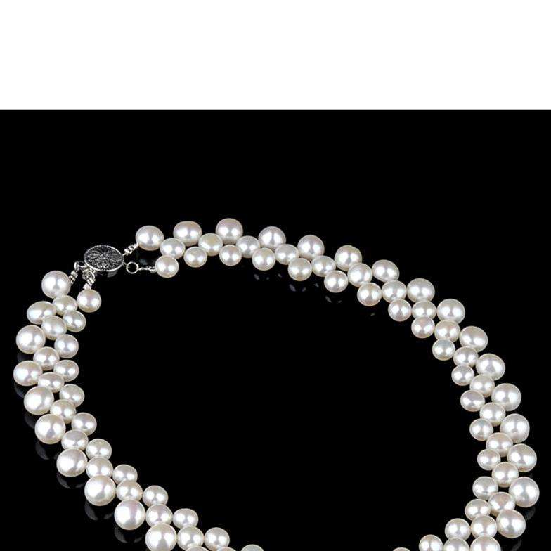 *R2499* Layered Design 100% Genuine Freshwater Pearl Necklace