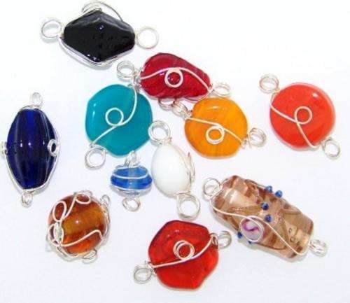 GORGEOUS WIRE WRAPPED BEADS