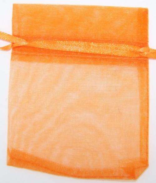 Orange Organza Bags