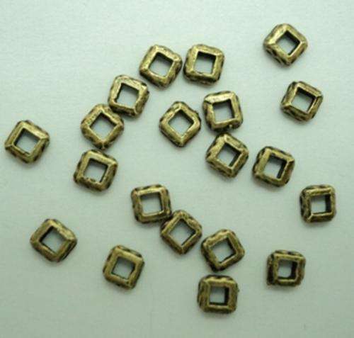 Bronze Square Spacers - 20pcs