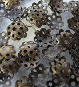 Antique Bronze Beadcaps - 6mm