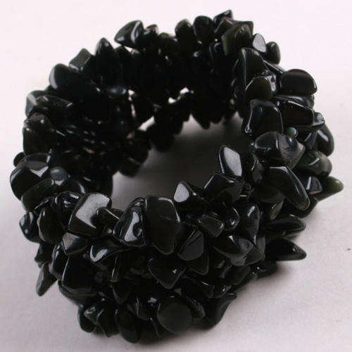 Stretchy *BLACK ONYX* Gemstone Bracelet
