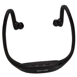 Sport MP3, Behind the Neck Earphones (Black)