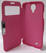 Samsung Galaxy S4 Flip Case with Window (Pink)