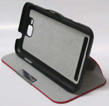 Samsung i8750 Ativ S Flip Pouch with Stand (Red)