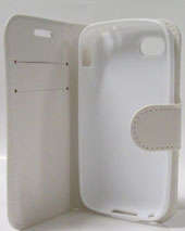 Blackberry Q5 Flip Pouch (White)
