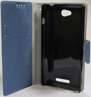 Sony Xperia C, Flip Case (Blue)