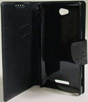 Sony Xperia C, Flip Case (Black)