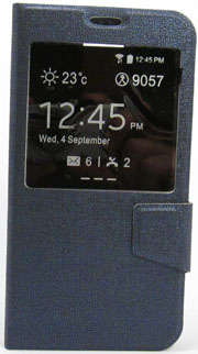 Samsung Galaxy S5 Flip Case with Window (Blue)