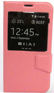Samsung Galaxy S5 Flip Case with Window (Pink)