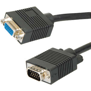 VGA Cable , Male to Female 15 Pin Extension Cable, 3 Metre