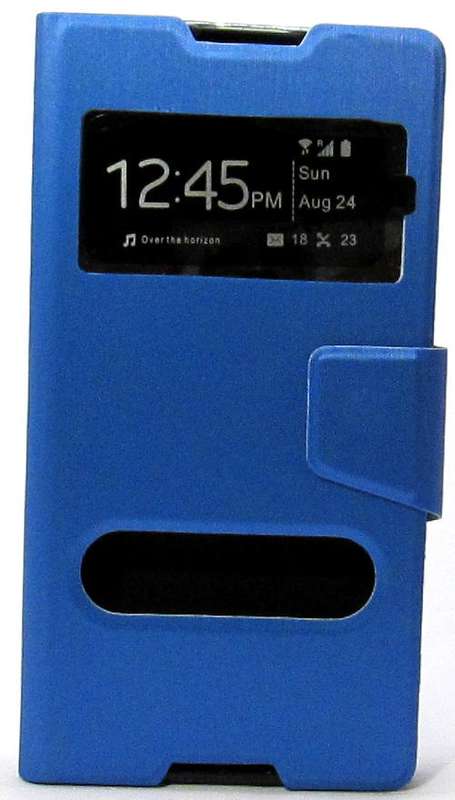 Sony Xperia C3 Flip Case (Blue)   + FREE Sceenguard