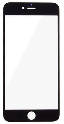 iPhone 6 Glass 4.7" (Black)  + FREE Screenguard
