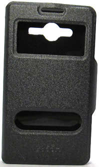 Samsung Galaxy Core 2, SM-G355H Flip Case (Black)  + FREE Screenguard
