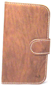 Samsung S3 Genuine Leather Flip Case (Brown)