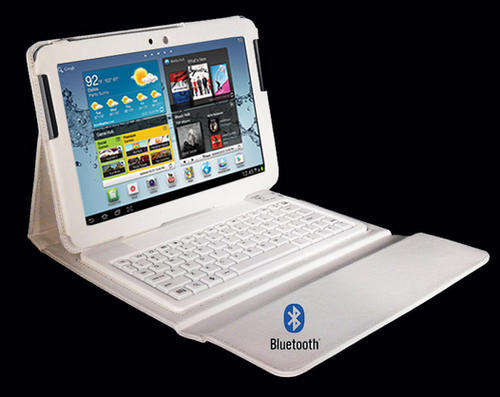 Samsung Galaxy Tab P7510, 10.1" Bluetooth Keyboard + Case (White)